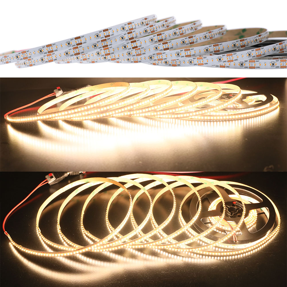 High CRI 95 SMD2110 240LEDs/M LED Strip Lights - DC24V - 16.4ft/5m per Roll Flexible LED Tape Light High CRI 95 SMD2110 240LEDs/M LED Strip Lights - DC24V - 16.4ft/5m per Roll Flexible LED Tape Light